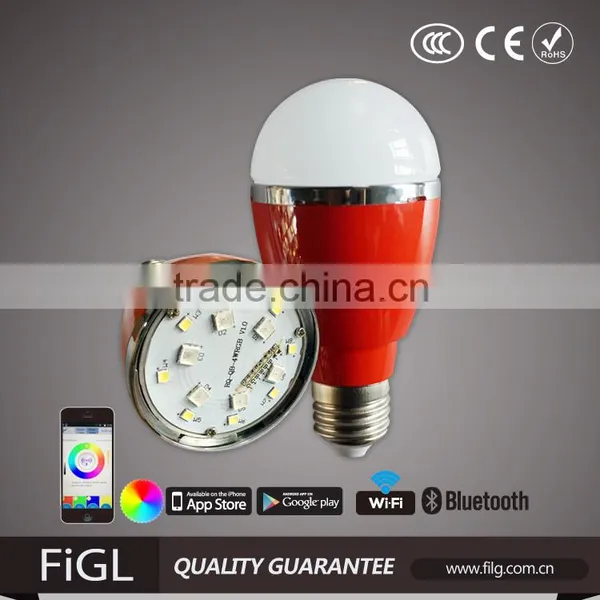 Smart LED Bulb 7.5W, Multicolor RGBW Bulb,and With Bluetooth WiFi