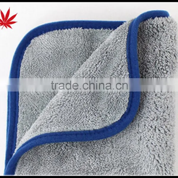 1000 GSM Car Hairdressing 40 * 60 Deluxe Microfiber Coral Fleece Towel Waxing Polishing Towels photo-3