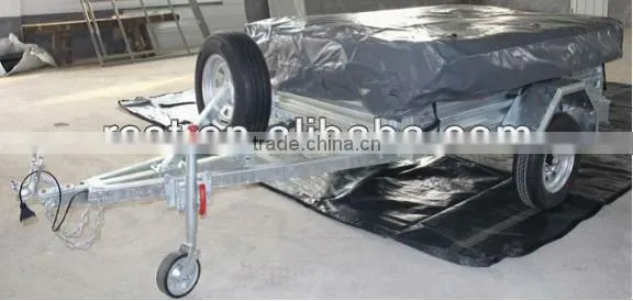 7*4 Hot-dipped Galvanized Box Trailer photo-3