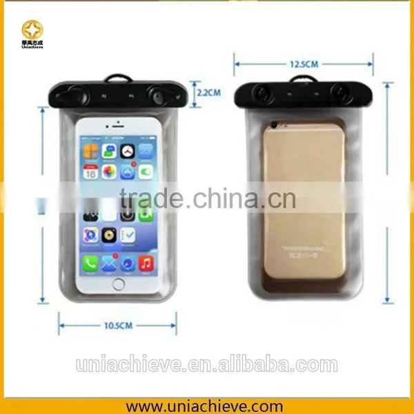 Case for IPhone 6s/6s Plus Fashion Summer Mobile Phone PVC Waterproof Bag With Waist Belt and Lanyard Yellow photo-6