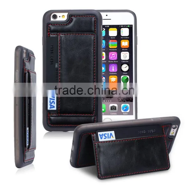 New Design PC TPU PU Moblile Phone Case, Mobile Phone Back Cover, With Card Slot Phone Case photo-2