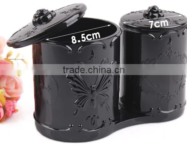 D15 ANPHY Double Cylinder Flexo Plastic Pen Holder Black photo-5