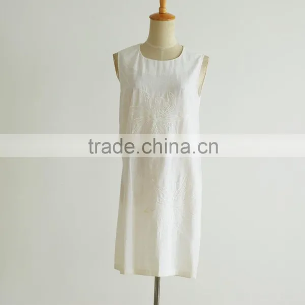 Large Size Clothing Round Neck 100% Cotton Comfortable Dress for Modern Lady Supplier's Choice photo-2