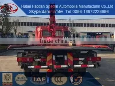 Flat Bed Road Cleaner With Crane Truck Emergency Rescue Truck Wrecker for Sale photo-3