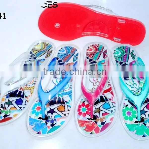 2015 Flip Flops Hot Sale PVC Ladies Slippe photo-4