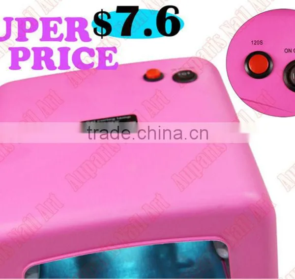 ON Sale 36W uv Nail Lamp Wth $7.6!!120's+220Voltage 36W UV Nail Lamp Cures for GEL Acrylic CURING Light