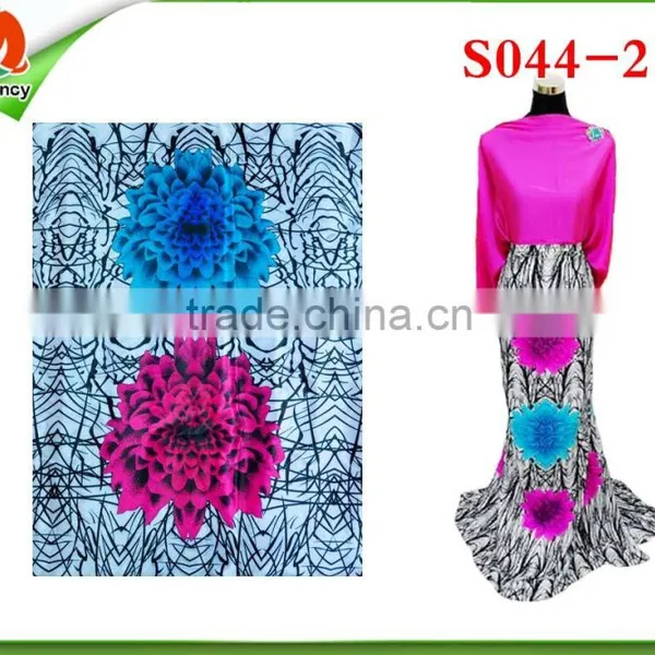 Factory Direct Best Quality Digital Print Leopard Print Satin Fabric S044-1 photo-2