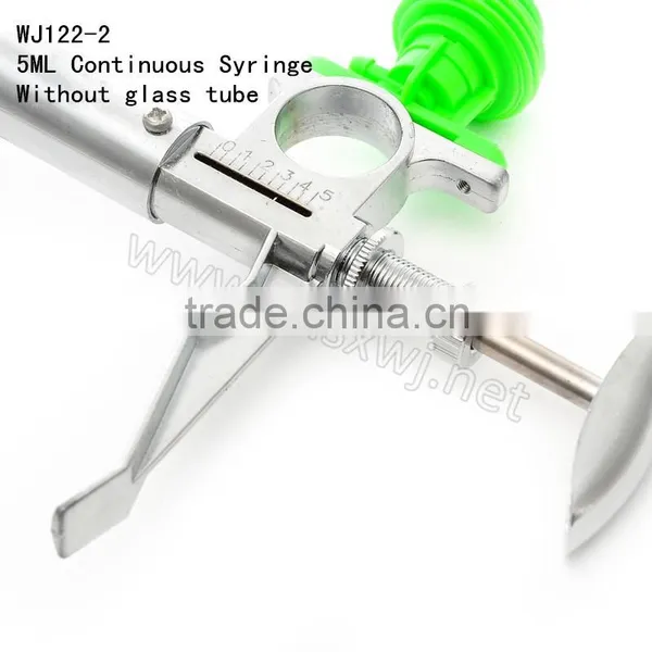 Metal Automatic Self Refill Vaccinate Syringe Without Glass Tube ,5ml , WJ122-2 photo-3