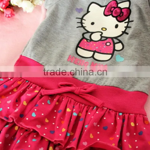 Baby Girl Summer Skirt Cotton Baby Kitty Dress photo-6