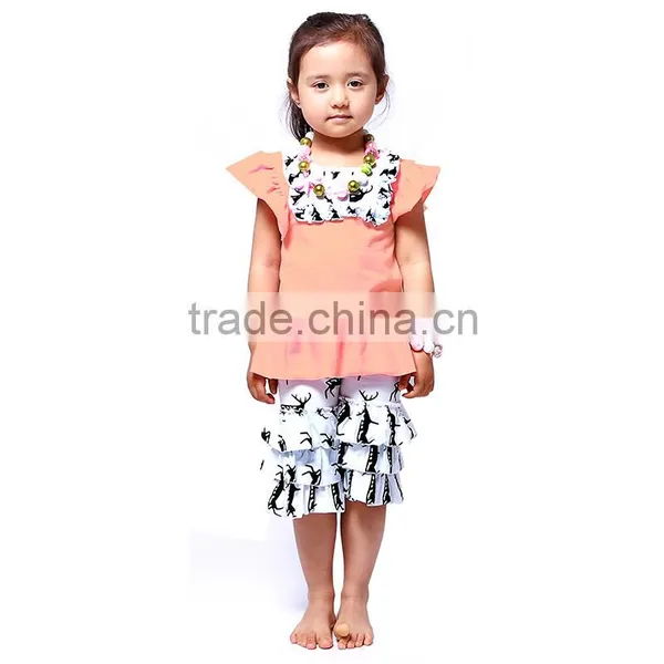 Hot Sale!! 2016 Top 100 Little Model Tank Top Dress With Pants In Set-sweet Style Designs for Girls photo-3