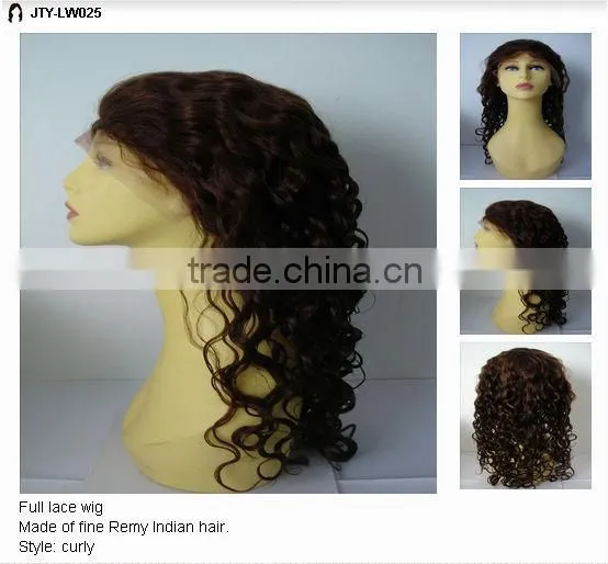2013 Cheap Hair Hot Beauty Virgin Brazilian Hair Full Lace Wig Made in China photo-4