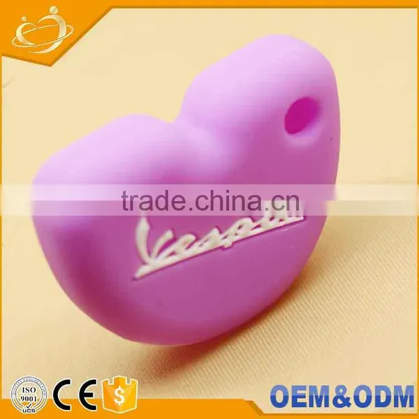 Silicone Rubber Key Cover Cap Shell Skin Protector Keyring Keychain For Vespa photo-3