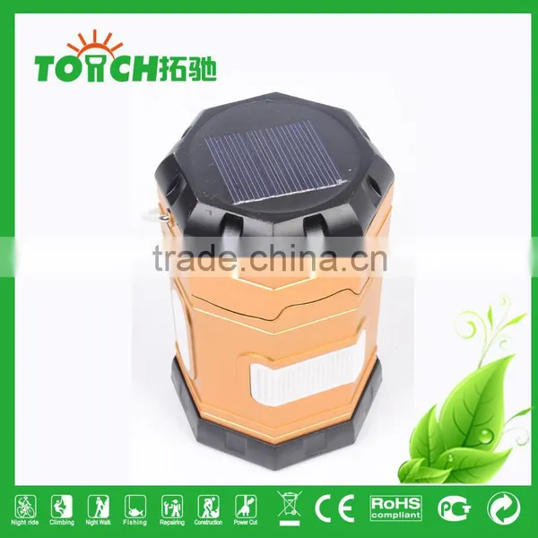 Colorful Solar Lantern Light With Inner Battery Camping Hiking Lamp Rechargeable Lantern Light High Power Torchlight photo-2