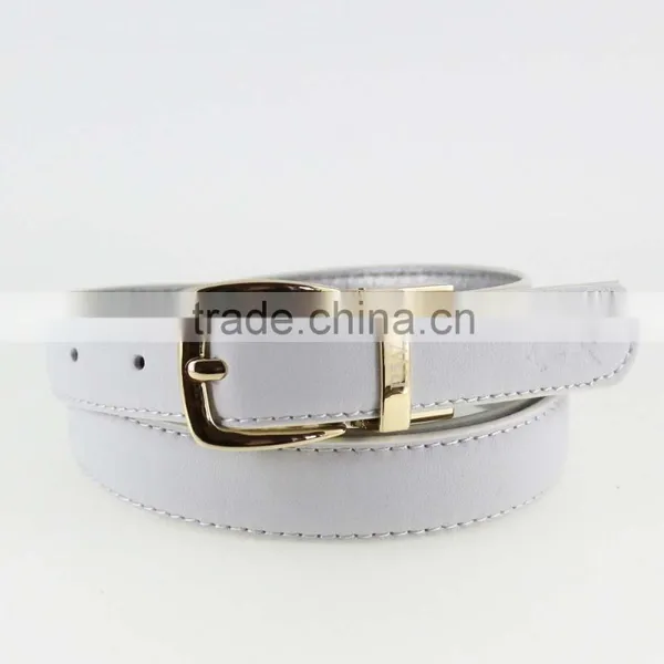 2015 Colorful Lady Reversible Leather Belt With Shiny Gold Remove Buckles in YiWu photo-3