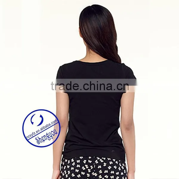 China Supplier Wholesale Custom Women Cheap Blank Tshirt no Lable Supplier's Choice photo-3