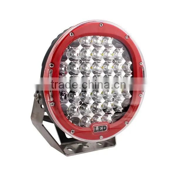 Car Accessories , 9" 185W LED Driving Light High Intensity Black Red Led Work Light For Offroad 4x4 4WD 185W photo-2