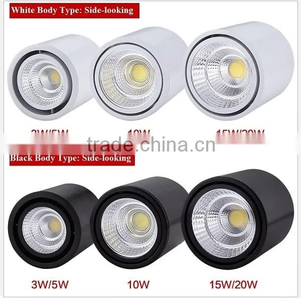 High Quanlity Led COB Downlights, LED Indoor Lights, LED Surface Mounted Downlights