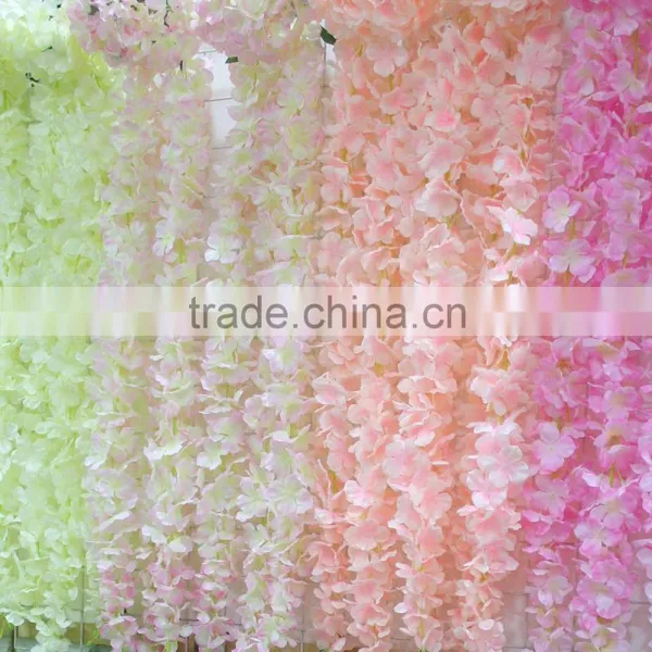 Wisteria Wedding Artificial Flower Wall Wholesale Silk Flower Wall Decoration