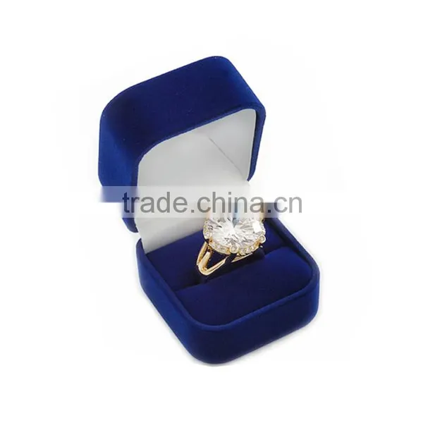 Best Selling High Quality Engagement Custom Velvet Style Ring Box photo-5