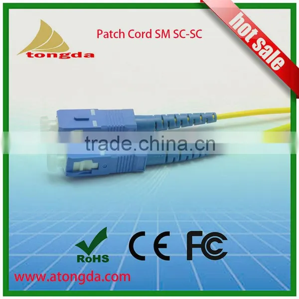 Optic Jumper Cord 1M 3M SC SC UPC Simplex Patch Cord 2.0mm PVC Factory Supply photo-4