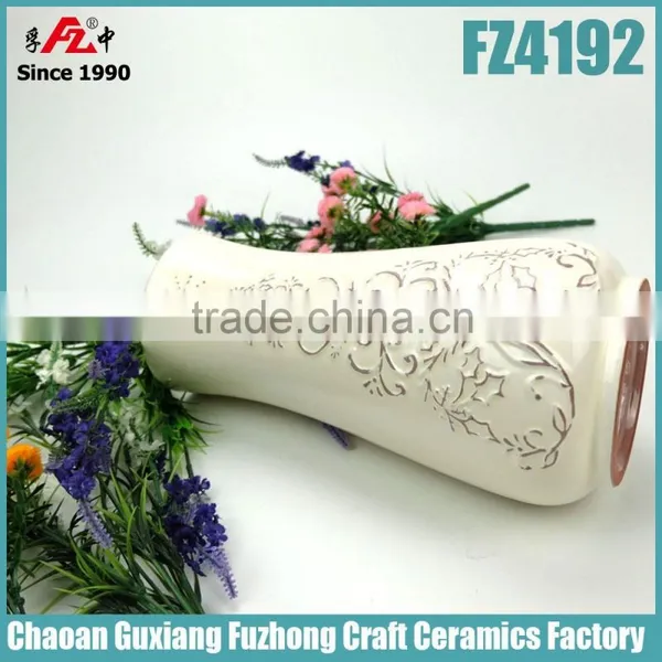 Ceramic Vase Modern Design, Ceramic Flower Vase Western Style, Porcelain Vase Home Decoration