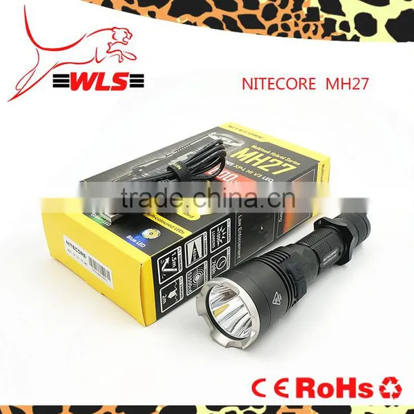 2015 NEW Version Nitecore MH27 Led Flashlight 1000 Lumens High Power Flashlight Torch Strobe Tactical Led Flashlight photo-6
