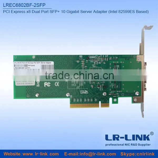 LR-LINK LREC6802BF-2SFP+ PCIe x8 Dual Port SFP+ Optical 10G Network Card Compatible Intel X520 photo-3