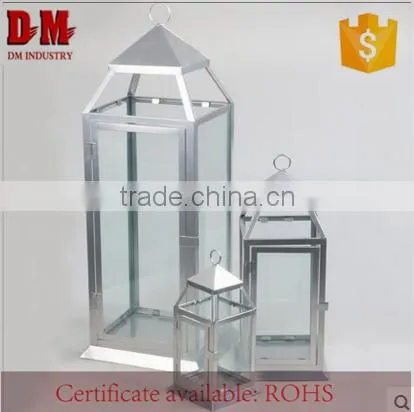 Outdoor Garden Decorative Black Metal Lantern