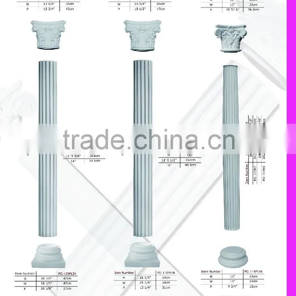 Decorative Polyurethane Roman Column Good Price Beautiful New Modern Luxury Polyurethane Roman Column photo-3