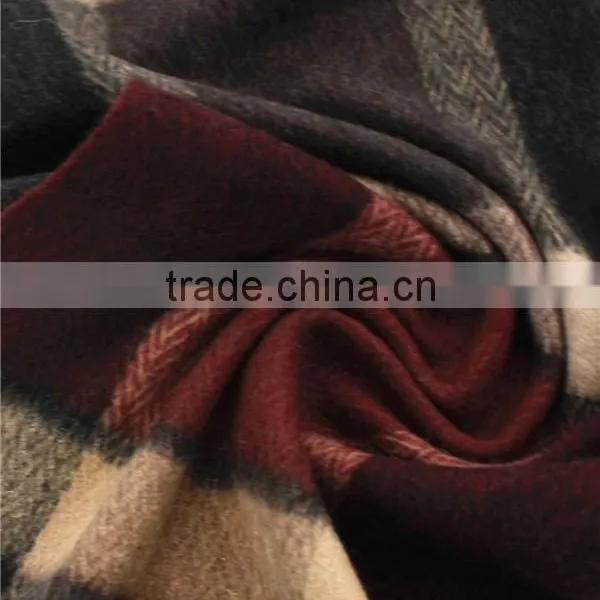 Men Checked Wool Scarf photo-2