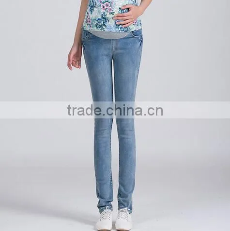 D73682h 2016 Latest Designs Maternity Jeans Women Maternity Pants Wholesale Maternity Clothes photo-3