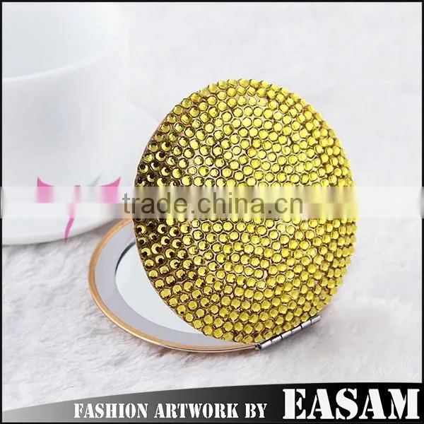 Easam Hot Handmade Full of Rhinestone Compact Mirror for Gift photo-2