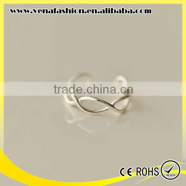 Hollow Wave Wrap Sun Value 925 Sterling Silver Oem Rings