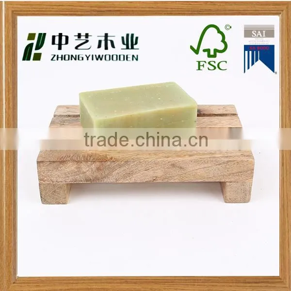 Antique Custom New Natural Wooden Soap Dish Bathroom Soap Holder photo-5