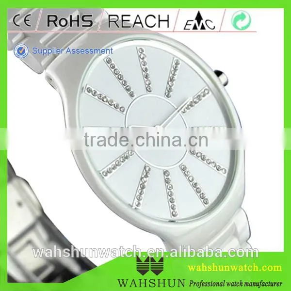 High Quality 2016 Hot Sale Luxury Simple Ceramic Watch Sapphire Watches for Men and Ladies photo-2