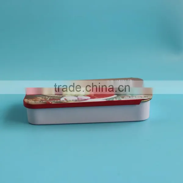 Square Tinplate Metal Tin Can With Sliding Top, 10g-300g Sliding Square Tinplate Metal Tin Can photo-2