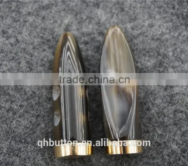 Fashion Metal Bottom Cafe Horn Button photo-2