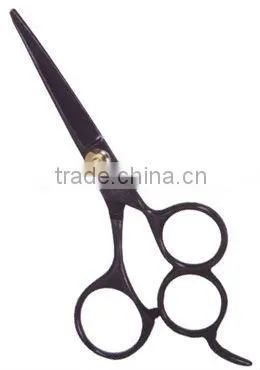 Hair cutting scissor,coloured three rings 5.5