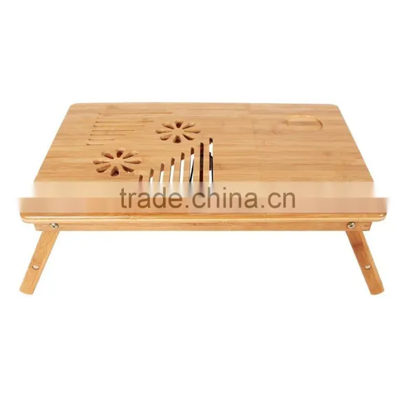 Hight Quality Products Hot Selling Bamboo Portable Laptop Desk From China photo-2