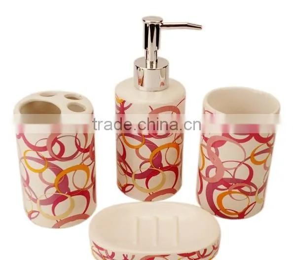 Fashional 4pcs Bath Accessories Ceramic photo-2