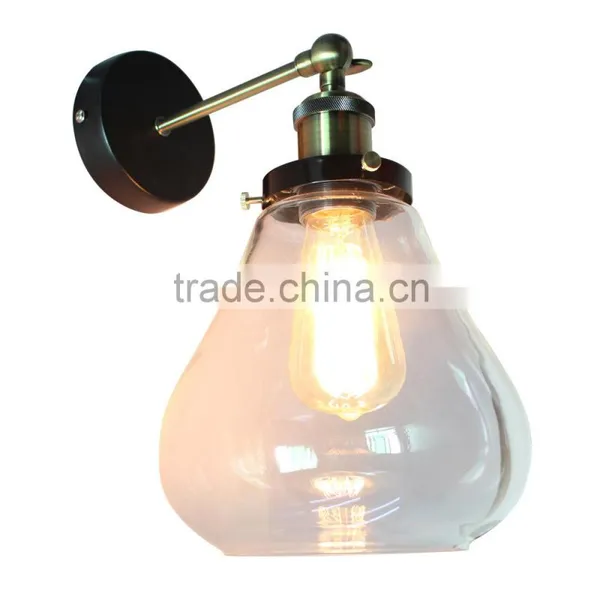 Hand Blown Glass Lamp Shade Wall Lamp Antique,Glass Lamp Shade Wall Lamp Antique,Wall Lamp Antique W3058 photo-3