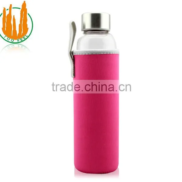 450ml High Borosilicate Glass Water Bottle With Tube