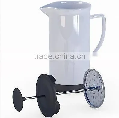 Custom White Ceramic French Coffee Press photo-3