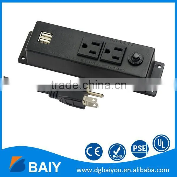 Best Selling 2 USB Port Electric Socket Outlets for Office Desk