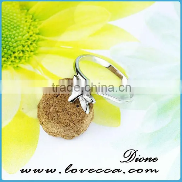 Wholesale Women Beautiful 925 Solid Band Jewelry Charms Dubai Design Silver Ring photo-2