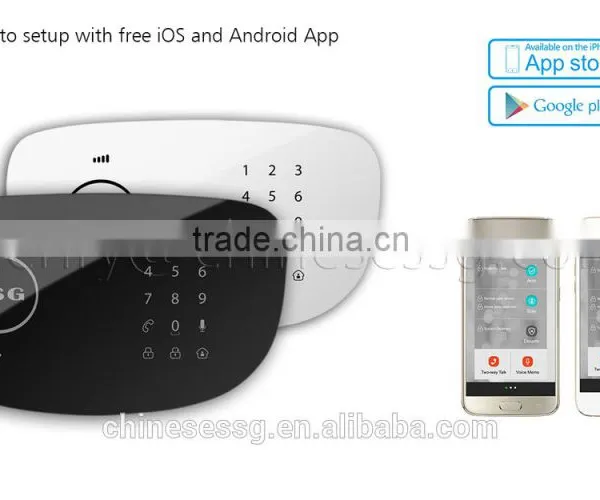 Wireless Smart Gsm Alarm System With LCD Burglar Alarm System Panel photo-2