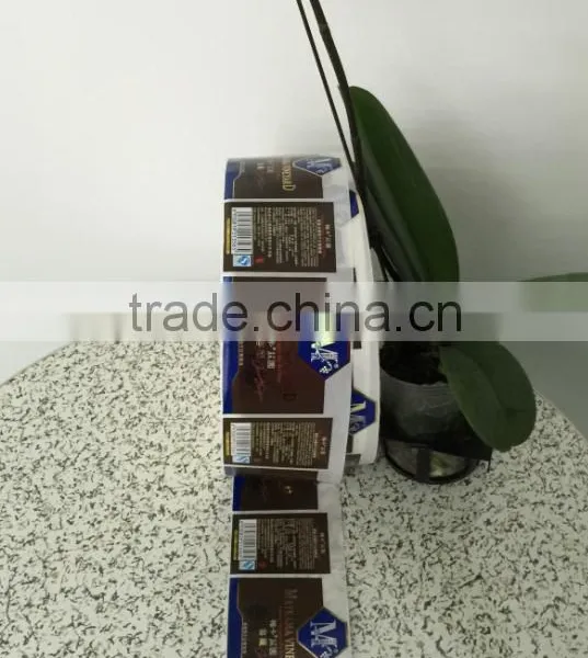 Low Price and High Quality Paper Material Red Wine Labels Printed Adhesive Stickers in Roll photo-4