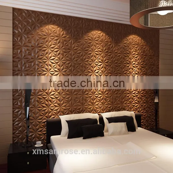 Promotion Design 3D Faux Leather Wall Panel Wave Panel (Energy Stone) photo-3