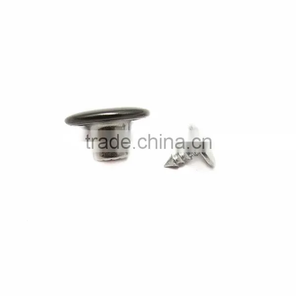 15mm Black Smooth Metal Button For Jean Clothing photo-3