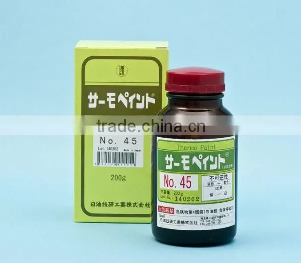 Thermochromic color changing pigment/THERMOPAINT/Irreversible/Temp from 50 to 450 deg.C